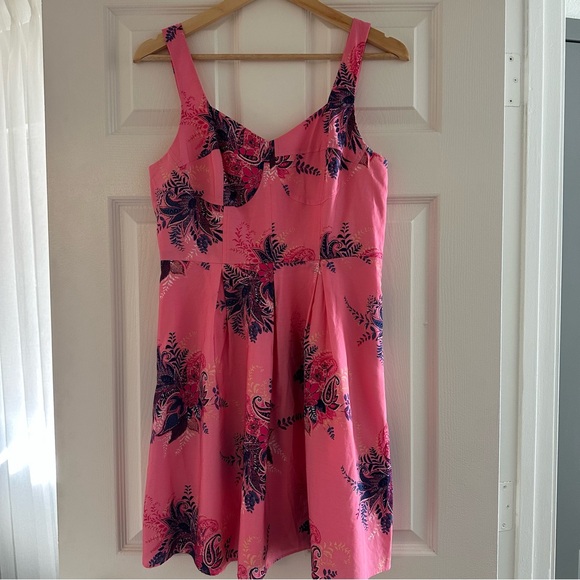 LOFT Pink Floral Mini Dress - Picture 4 of 12
